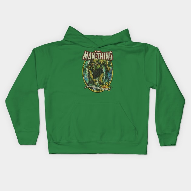 The Man Thing 1974 Kids Hoodie by JCD666